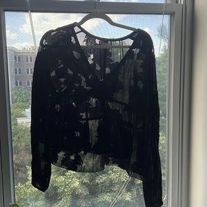 Aritzia Wilfred Black Long sleeve top